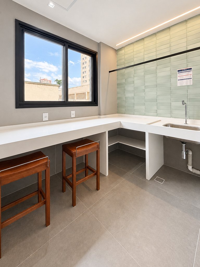 NOVO Studio varanda privativa Pinheiros